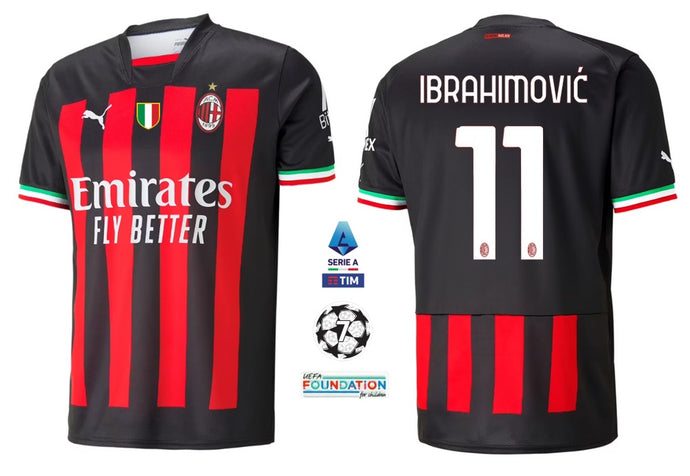 AC Mailand 2022-2023 Home Serie A UCL - Ibrahimovic 11