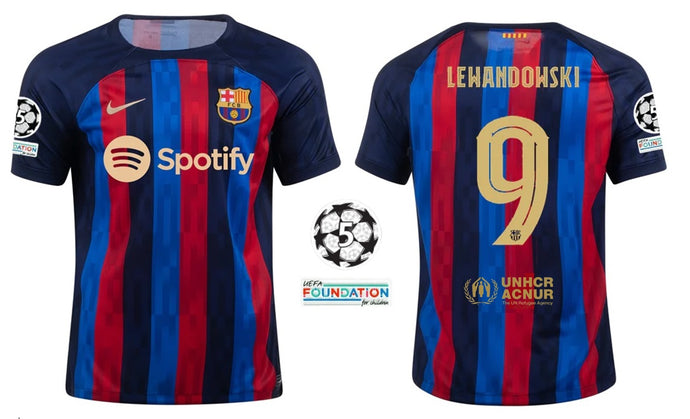 FC Barcelona 2022-2023 Home UCL - Lewandowski 9