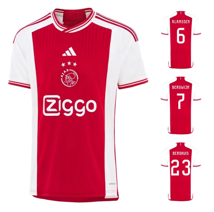 Ajax Amsterdam 2023-2024 Home + Spielernummer