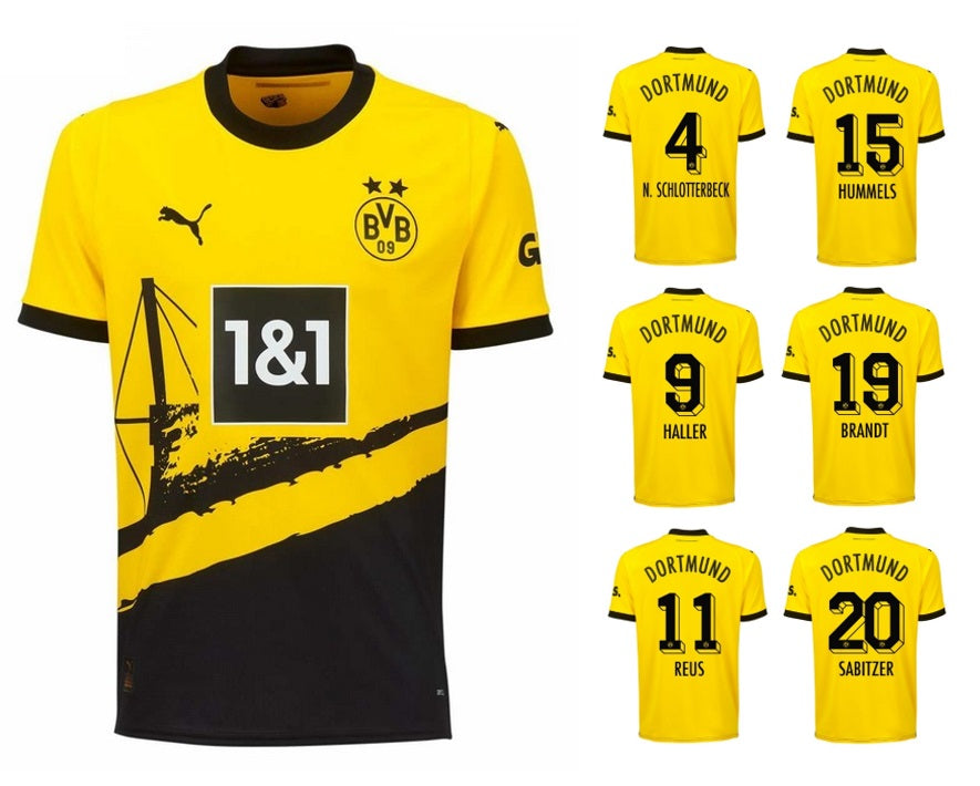 Borussia Dortmund 2023-2024 Home + Spielernummer