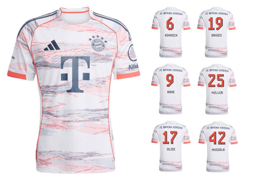 FC Bayern 2025-2026 Away + Spielernummer