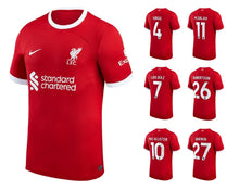 Charger l&#39;image dans la galerie, FC Liverpool 2023-2024 Home + Spielernummer I Mein Name