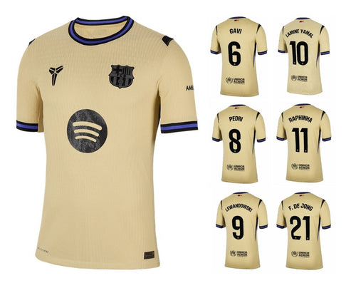 Herren FC Barcelona 2025-2026 Away Match ADV LaLiga + Spielernummer