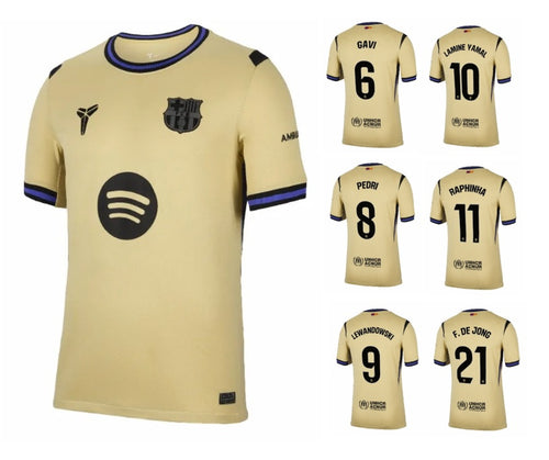 Herren FC Barcelona 2025-2026 Away LaLiga + Spielernummer