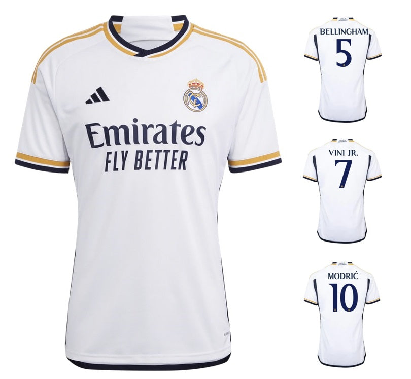 Real Madrid 2023-2024 Home + Spielernummer