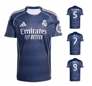 Real Madrid 2025-2026 Away + Spielernummer