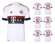 Charger l&#39;image dans la galerie, FC Bayern 2015-2016 Away + Spielernummer