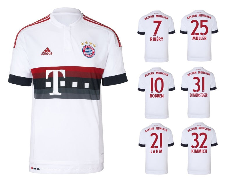 FC Bayern 2015-2016 Away + Spielernummer