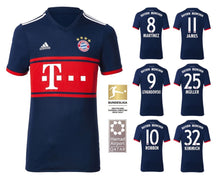 將圖片載入圖庫檢視器 FC Bayern 2017-2018 Away BL + Spielernummer