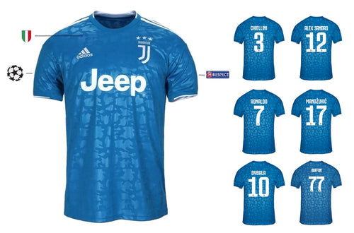 Juventus Turin 2019-2020 Third UCL + Spielernummer