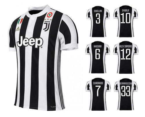 Juventus Turin 2017-2018 Home + Spielernummer