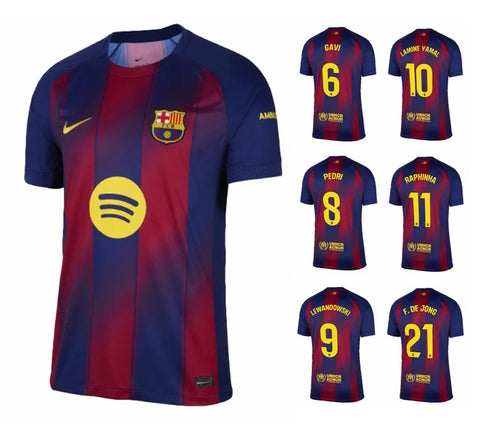 Herren FC Barcelona 2025-2026 Home LaLiga + Spielernummer