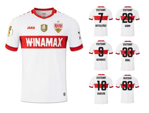VfB Stuttgart 2024-2025 Home DFB-Pokal Finale Berlin + Spielernummer