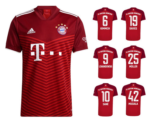 FC Bayern 2021-2022 Home + Spielernummer