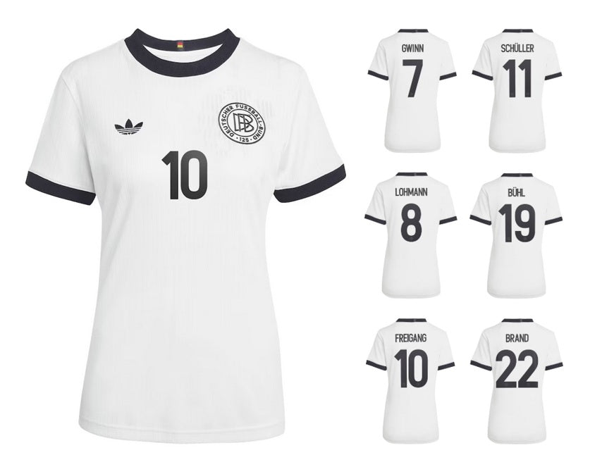 DFB Frauen EM 2025 Home 125 Jahre + Spielernummer