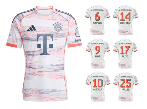 FC Bayern 2025-2026 Away + Spielernummer