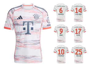 FC Bayern 2025-2026 Away + Spielernummer