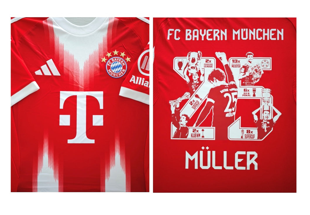 FC Bayern 2025-2026 Home - Müller 25 Sonderflock