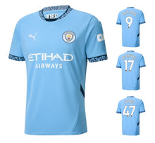 Cargar imagen en el visor de la galería, Manchester City 2024-2025 Home + Spielernummer