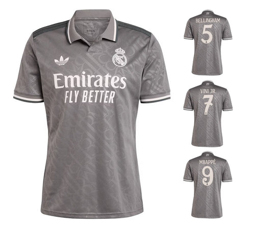 Real Madrid 2024-2025 Third + Spielernummer