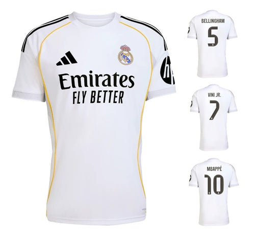 Real Madrid 2025-2026 Home + Spielernummer