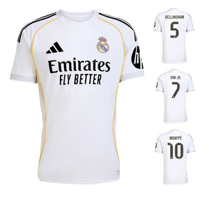 Real Madrid 2025-2026 Home + Spielernummer