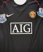 Cargar imagen en el visor de la galería, Manchester United 2007-2008 Away PL Langarm - Ronaldo 7