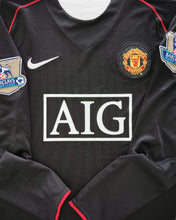 Cargar imagen en el visor de la galería, Manchester United 2007-2008 Away PL Langarm - Ronaldo 7