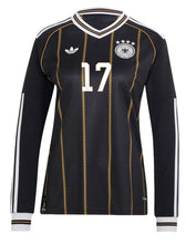 Laden Sie das Bild in den Galerie-Viewer, DFB Damen 2026 Third Schwarz Langarm + Spielernummer