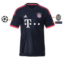 將圖片載入圖庫檢視器 FC Bayern 2015-2016 Third UCL + Spielernummer