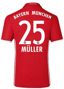 FC Bayern 2016-2017 Home + Spielernummer