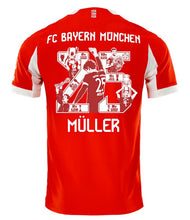 將圖片載入圖庫檢視器 FC Bayern 2025-2026 Home AUTHENTIC - Müller 25 Sonderflock