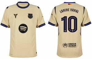 Herren FC Barcelona 2025-2026 Away Match ADV Champions League - Lamine Yamal 10