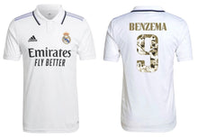 Cargar imagen en el visor de la galería, Real Madrid 2022-2023 Home - Benzema 9 I Sonderflock Ballon d&#39;Or