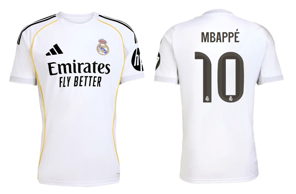 Real Madrid Kinder 2025-2026 Home - Mbappé 10