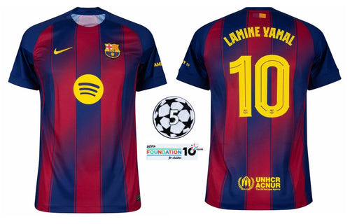 Herren FC Barcelona 2025-2026 Home Champions League - Lamine Yamal 10