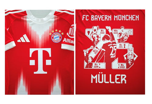 FC Bayern 2025-2026 Home AUTHENTIC - Müller 25 Sonderflock