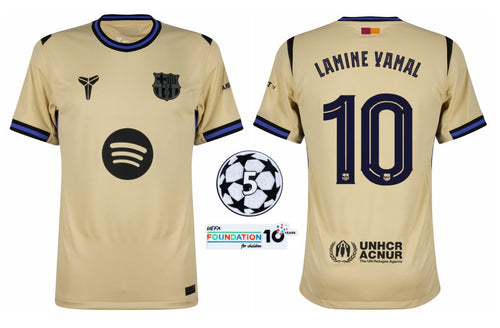 Herren FC Barcelona 2025-2026 Away Champions League - Lamine Yamal 10