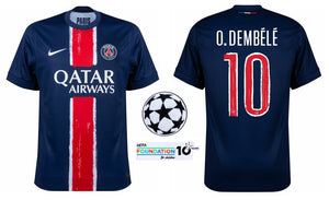 Paris Saint-Germain 2024-2025 Home Champions League - Dembele 10