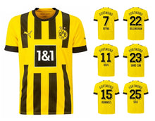 Charger l&#39;image dans la galerie, Borussia Dortmund 2022-2023 Home + Spielernummer