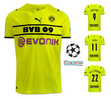 Load image into Gallery viewer, Borussia Dortmund 2021-2022 Third UCL + Spielernummer