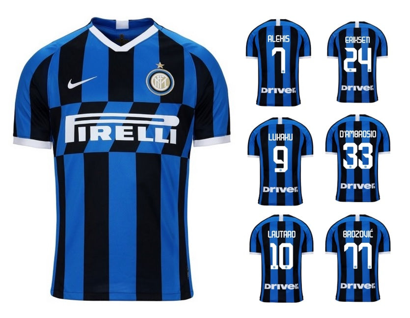 Inter Mailand 2019-2020 Home + Spielernummer