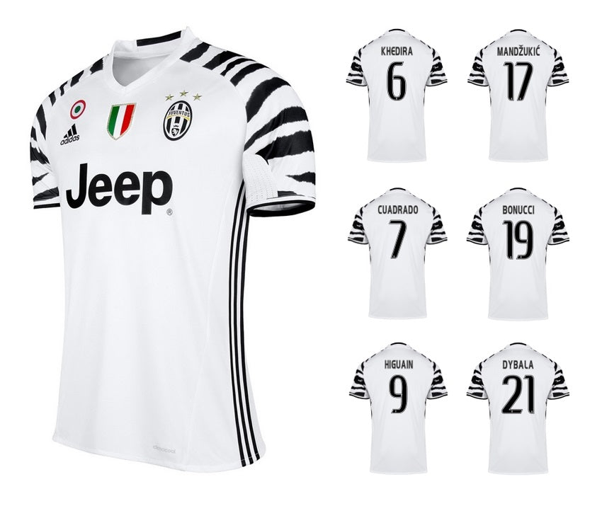 Juventus Turin 2016-2017 Third + Spielernummer