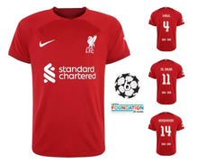 將圖片載入圖庫檢視器 FC Liverpool 2022-2023 Home UCL + Spielernummer