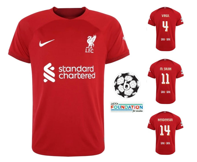 FC Liverpool 2022-2023 Home UCL + Spielernummer