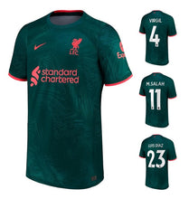 Cargar imagen en el visor de la galería, FC Liverpool 2022-2023 Third + Spielernummer I Mein Name