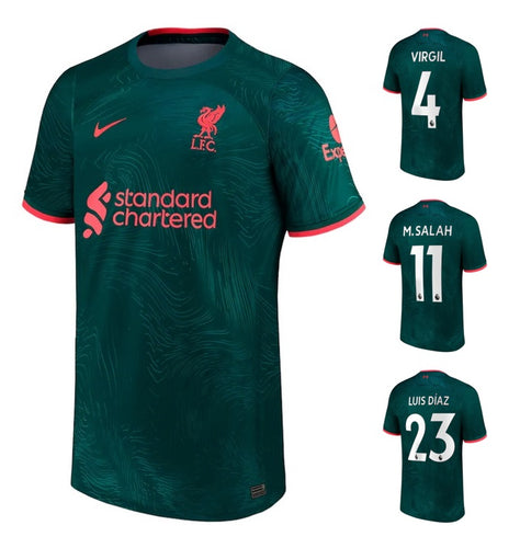 FC Liverpool 2022-2023 Third + Spielernummer I Mein Name