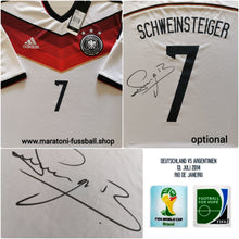 將圖片載入圖庫檢視器 DFB WM 2014 Home - Schweinsteiger 7 - Signiert