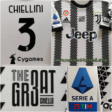 Laden Sie das Bild in den Galerie-Viewer, Juventus Turin 2021-2022 Home - Chiellini 3 I THE GREAT CHIELLO