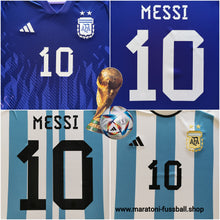 Cargar imagen en el visor de la galería, Argentinien WM 2022 Away + Spielernummer